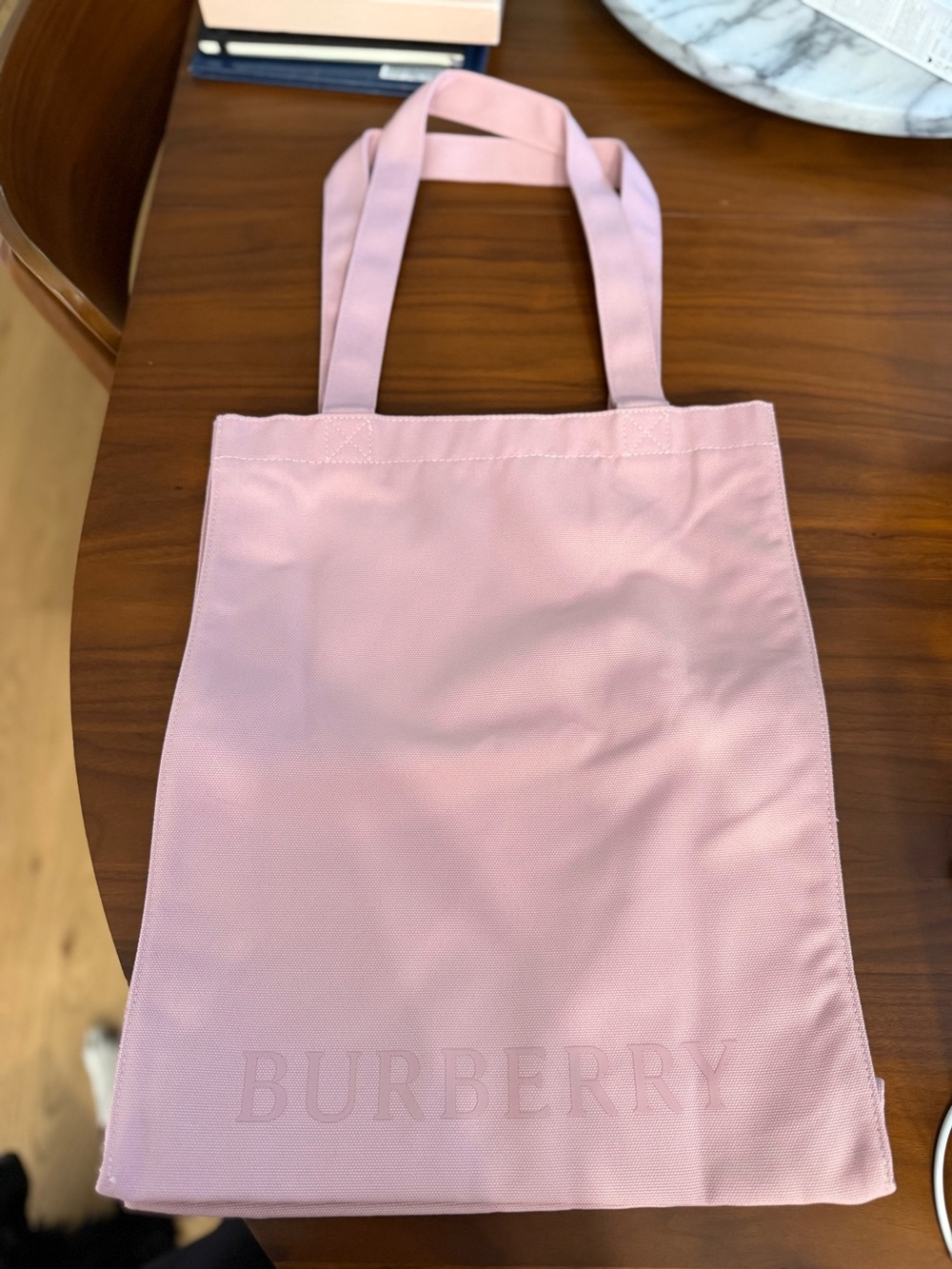 Burberry Her Perfume Pink Canvas Book Tote Bag